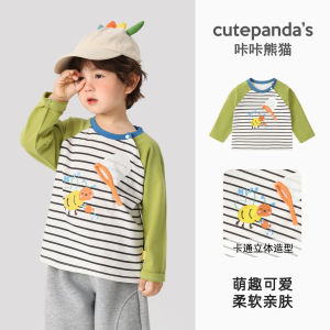 Childrens Long Sleeve T-Shirt Baby Autumn Clothes Spring Base Shirt Girls Boys Kids Casual Style Cartoon Pattern round Neck