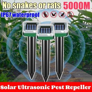 Ultrasonic Pest Mole Repeller Outdoor Garden Farm Solar Powered Ultrasonic Pest Snake Mole Rat Mice