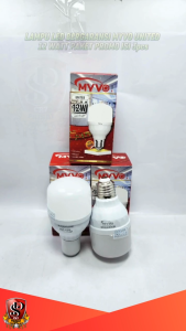 Lampu LED / Bohlam LED 12W Myvo United PAKET ISI 3 PCS / Lampu LED Putih Cahaya Super Terang 12 WATT Myvo United Paket 3pcs