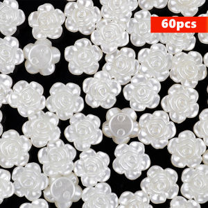 12mm 60pcs 5 Colors Rose Beads Stylish and Fresh Pastoral-Themed for DIY Clothing Making Beads