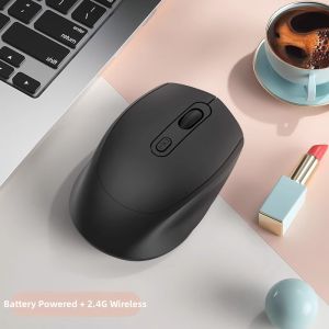 JISULIFE | Quiet Silent Bluetooth Rechargeable Mouse for Women