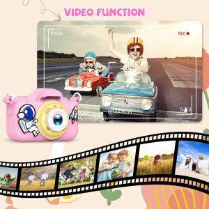 Children Camera with 32GB SD Card for Girls/Boys Portable Selfie Toy Camera for Age 3+Year Old20MP 1080P HD Digital Video Camera for Kids Birthday Christmas Festival Gifts