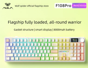 Aula | F108/F108pro Customizable Gaming Mechanical Keyboard with RGB Lighting Gradient Design