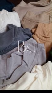 𝐁𝐈𝐈𝐔 Baju Kaos Inner Manset Wanita Lengan Panjang Premium Adem