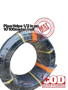 Pipa Air Hdpe 1/2 inci PN10 100meter/roll