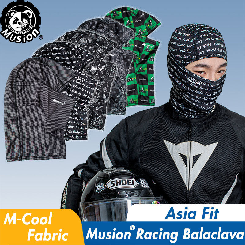 Musion Original Design Balaclava Motorcycle Mask Breathable Mesh Bicycle Full Face Mask Dust Proof Ski Mask Sun Protection Sarung Muka Quick Dry for Rider