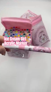 Marker Pen Set Acrylic Painting Markers Childrens Brush Pen for Drawing Waterproof Art Supplies Colored Pen Set 24/36/48/60Colors Gift