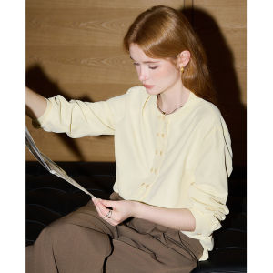 KUHNMARVIN | Áo Blouse Dáng Rộng Phong Cách Công Sở Thu