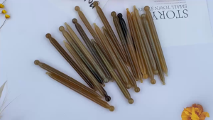 Cây gạch bạch huyết điện chẩn/Massage day ấn huyệt bằng sừng- MH827- Tuấn Đức Mỹ Nghệ