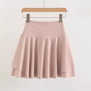 Váy Ngắn Thể Thao Ngoài Trời Thường Ngày Lưới Cạp Cao Chống Ánh Sáng Quần Short Thể Thao Yoga Chạy Bộ Quần Áo Tennis