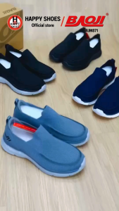 [🥇บาโอจิแท้100%👟ไซส์ 41-45🆓ฟรี...ถุงเท้า 1 คู่] BAOJI รุ่น BJM871 รองเท้าสลิปออนSlip-on ออกกำลังกาย รองเท้าผ้าใบผู้ชาย หล่อเท่ นุ่มเบา สบายเท้า