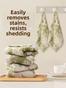Oil-Repellent Non-Shedding Fast-Drying Easy-to-Clean Dishcloth