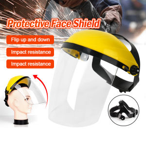 Protective Face Shield Clear Full Safety Face Shield Coer Anti Spitting Dust Cover Work Protection Penutup Muka Keselamatan Pelindung Muka