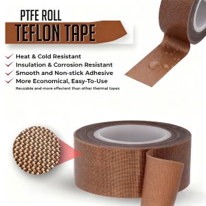 High Temperature Resistance Tape 300 Degrees PTFE Cloth Heat Insulation Adhesive Sealing Tape Cloth 10M Length