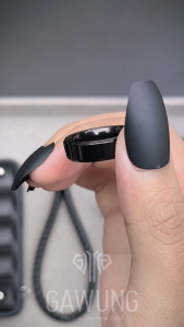 GAWUNG Cincin Lingkar Hitam Minimalis Classic Doff Pria Titanium Anti Karat Elegan CCKLH