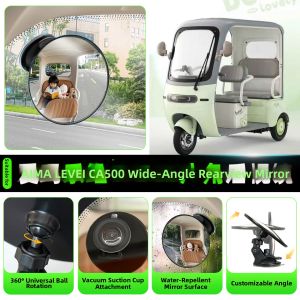Tricycle Rearview Mirror Accessory Decorative Parts for E-bikes