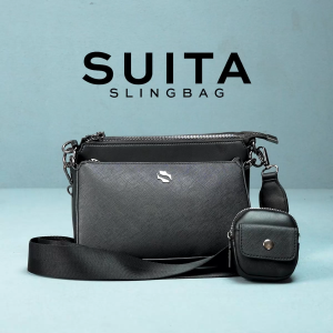 Shigetsu SUITA Sling Bag 3 in 1 slingbag for men leather bag crossbody bag for school