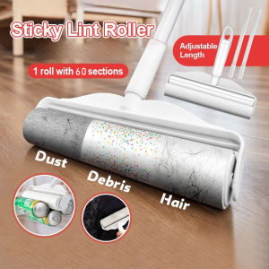 Sticky Lint Roller Detachable Dust Hair Pet Fur Remover Roller Cloth Cleaner Duster Dust Roller 3 Sections