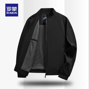 ROMON | Áo Khoác Cổ Đứng Phong Cách Công Sở Mùa Xuân và Thu