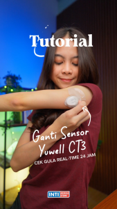 YUWELL - CT3 Anytime Continuous Glucose Monitor (CGM) Alat Cek Gula Darah REAL-TIME 24 JAM Tanpa Tusuk Jari Cocok untuk Diabetes Monitoring via Aplikasi HP | Alat dan Sensor