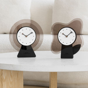 Minimalist Nordic Series Desk Clock Hot Sale Home Living Room Simple and Fashion Mute Creative Vintage Clock Art Flower Decorations 20x22cm