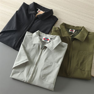 Quick Dry Breathable Loose Fit Short Sleeve Mens Shirt Comfortable Casual Half Sleeve Summer Fashion Urban Style Turn-down Collar