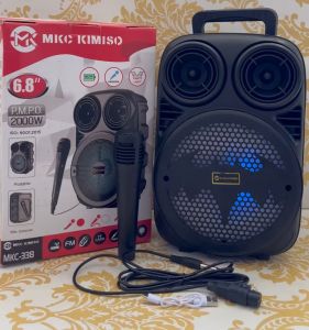 Speaker Bluethooth Karaoker Motif Batman Tipe 3391 Gratis Microphone Series 6.5Inc
