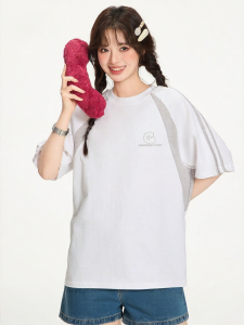 Gbiaior | Summer New Design Splicing Mesh Loose T-Shirt