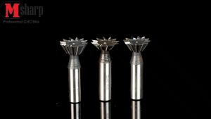 Endmill dovetail 40mm 60 derajat end Mill ekor burung slot groove