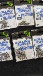 4077 BULLZEN 7523 ROLLING SWIVEL SNAP FISHING SWIVEL KIRI-KIRI PANCING IKAN