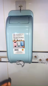 Hộp Đựng Túi Nilong Túi Đựng Rác Dán Tường Việt Nhật - Hộp rút túi nilong gắn tường tiện dụng