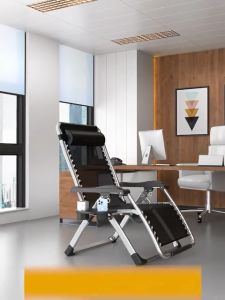 Recliner Foldable Chair 300KG Load Bearing Outdoor Office Nap Bed Easy to Carry 2 in 1 Adjustable Folding Chair