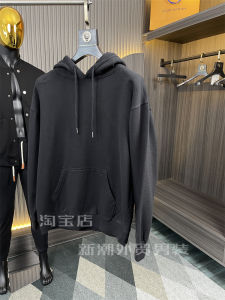 Mens Loose Fit Hoodie Pure Cotton Casual Sweatshirt Autumn Winter Large Size Solid Color Composite Thin Fleece Hoodie