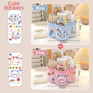 TrueColor | Rotating Desk Organizer Large Capacity Stylish Pen Container