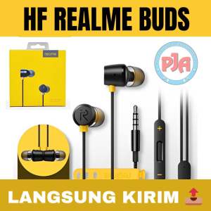 Headset Earphone Henset Hedset Handsfree Hf Heanset Realme Buds Original Magnet Bass Murah