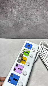 Ổ Cắm Điện Usb Đa Năng Cao Cấp Chống Giật Dây Dài 5M 2 Cổng Cắm Usb Có Chốt An Toàn Tiện Dụng