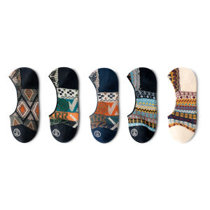 Invisible Boat Socks for Men Thin Cotton Silicone Anti-Slip Summer Short Socks Comfortable Breathable Fashionable Boat Socks