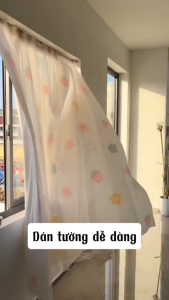 Rèm dán tường 2 lớp Lind Home chống nắng cách nhiệt rèm dán cửa sổ không cần khoan tặng kèm keo dán