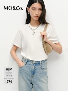 MO&Co. | Detachable Heart Necklace Deconstructed Short Sleeve T-Shirt