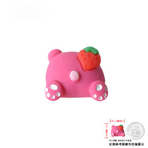 Porous Shoes Accessories Mens and Womens Shoes Flower Shoe Buckle Rose Red Bear Cute DIY Decorative Buckle Children Adult Crocs