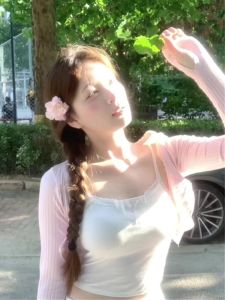 Pure Desire Ballet BM Style White Lace Trimmed Pad Bralette Tank Top Women Inner Match Design Sense Niche Top