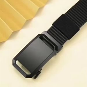 Mens Nylon Woven Belt - Casual All-Match Automatic Buckle Gift-Ready for Outdoor