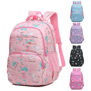 Big School Backpack for Girls Kids Cartoon Style Dual Shoulder Bag Schoolbag Bag Bags Travel Commuting One Compartment