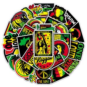 50 PCS Cool Street Music Wild DJ Theme Street Stickers Decorate Skateboard Helmet Bike Car Waterproof Stationery Decals