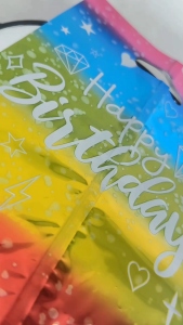 [Isi 10 PCS] Plastik Snack Ulang Tahun | Plastik Jinjing Plong Motif Happy Birthday | Kantong Plastik Souvenir Gift Bag