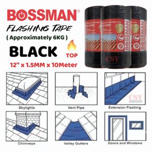 BOSSMAN Flashing Roofing Sealing Tape / Dry Fix Bitumen / Getah Bumbung Rabung Atap Sirim Anti Bocor