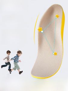 Childrens Flat Foot Correction Shoe Inserts Arch Support X-O Leg Correction Insoles for Walking Comfort And Posture Improvement