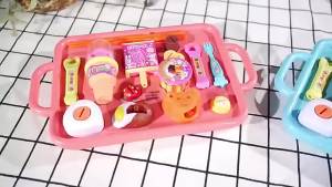 New 8PCS/Set Simulation Food Feeding Toys with Storage Box - Sweet Rice Ball Pudding Feeding Toy Kids Role Play Early Education