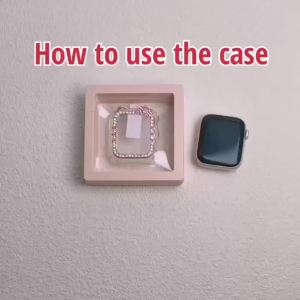 Protective Case for Apple Watch Case 9/8/7 41mm 45mm Bling Rhinestone Women Bumper Frame Cover iWatch Series 40mm 44mm 6/5/4 SE