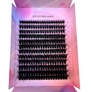 ขนตาปลอม5D 240PS แบบ DIY กระจุกขนตาหนา100D กลุ่มขนตาหนา CC Curl wispy ขนตาแต่ละขนตาปลอม10-20มม.
